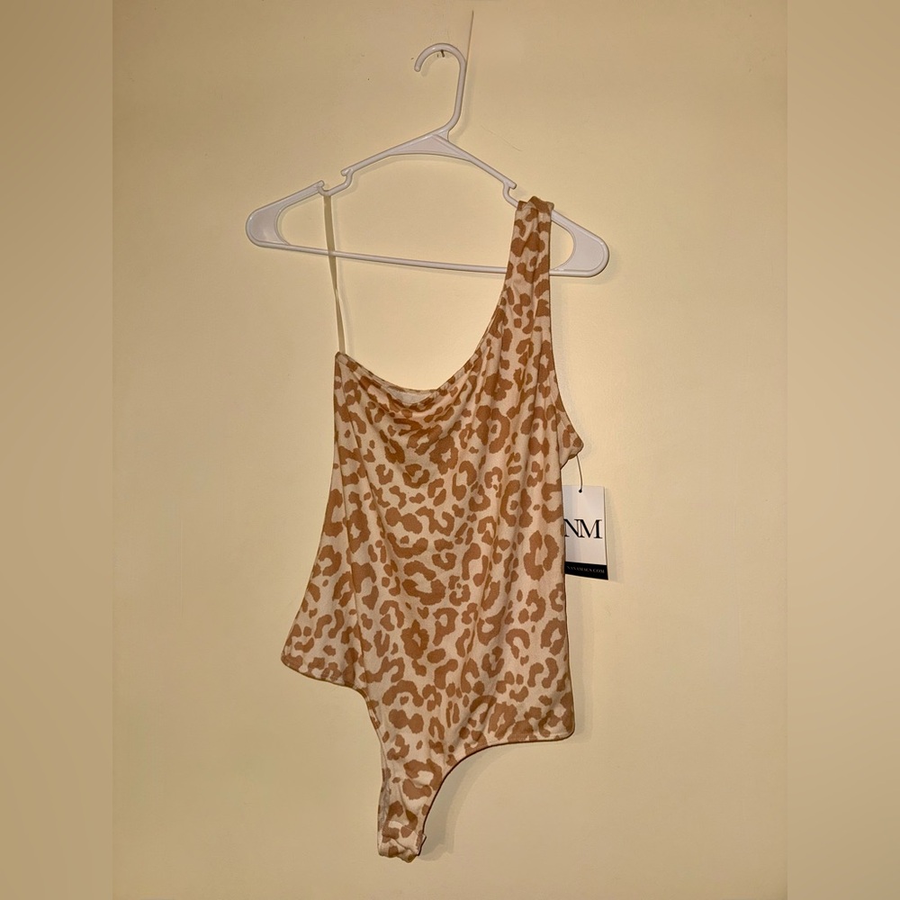 NanaMacs Mauve Leopard Print Bodysuit